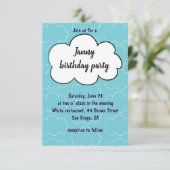 Invitation à la fête d'anniversaire avec de mignon (Debout devant)