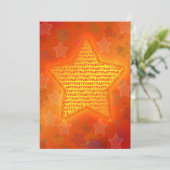 Invitation à la fête d'anniversaire avec des étoil (Debout devant)