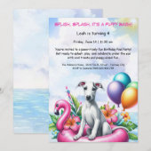 Invitation à la fête d'anniversaire avec piscine S (Devant / Derrière)