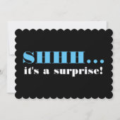 Invitation à la fête d'anniversaire Black and Blue (Devant)