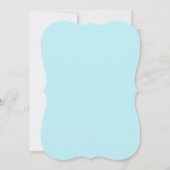 invitation à la fête d'anniversaire bleu bébé (Dos)