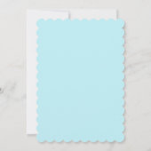 invitation à la fête d'anniversaire bleu bébé (Dos)