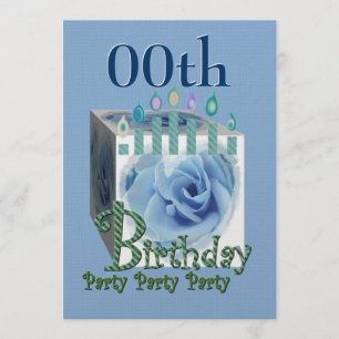 Invitation à la fête d'anniversaire - BLUE