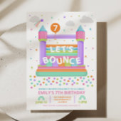 Invitation à la fête d'anniversaire Bounce