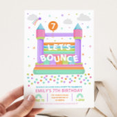 Invitation à la fête d'anniversaire Bounce