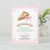 Invitation à la fête d'anniversaire bow pie (Debout devant)