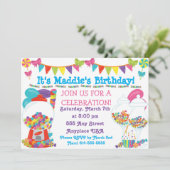 Invitation à la fête d'anniversaire Candy (Debout devant)