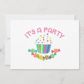 Invitation à la fête d'anniversaire Candy (Dos)