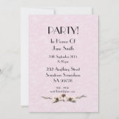 Invitation à la fête d'anniversaire carte photo (Dos)