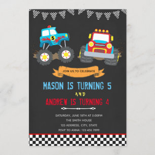 Invitation à la fête d'anniversaire conjointe de l