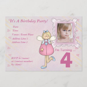Invitation à la fête d'anniversaire Custom Little 