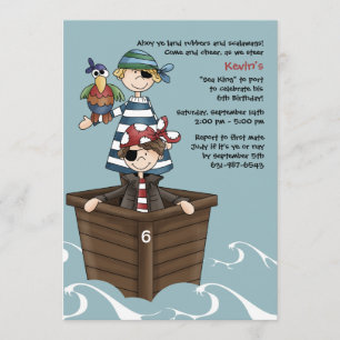 Invitation à la fête d'anniversaire d'Ahoy Mates