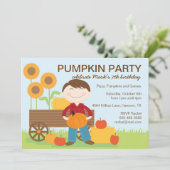 Invitation à la fête d'anniversaire d'automne (Debout devant)
