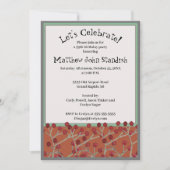 Invitation à la fête d'anniversaire d'automne pour (Devant)