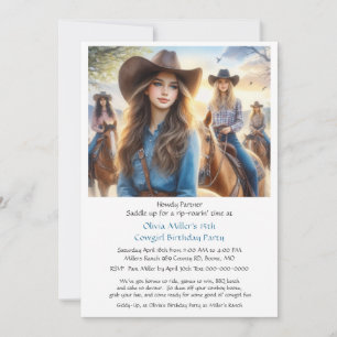 Invitation à la fête d'anniversaire de 15 ans de C