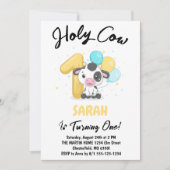 Invitation à la fête d'anniversaire de 1 an de Hol (Devant)