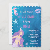 Invitation à la fête d'anniversaire de 1 an de la (Devant)