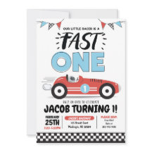 Invitation à la fête d'anniversaire de 1 an Fast O