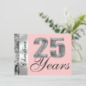 Invitation à la fête d'anniversaire de 25 ans & To (Debout devant)