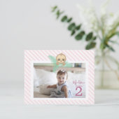 Invitation à la fête d'anniversaire de 2 ans de bé (Debout devant)