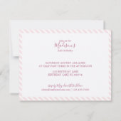 Invitation à la fête d'anniversaire de 2 ans de bé (Dos)