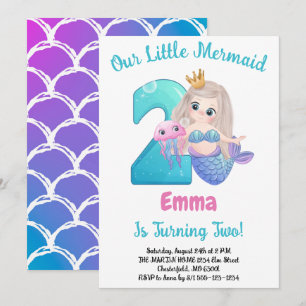 Invitation à la fête d'anniversaire de 2 ans de la