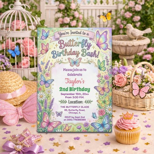 Invitation à la fête d'anniversaire de 2 ans Papil