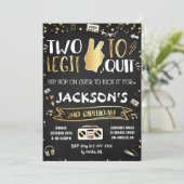 Invitation à la fête d'anniversaire de 2 ans Two L (Debout devant)