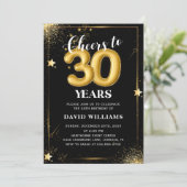 Invitation à la fête d'anniversaire de 30 ans Blac (Debout devant)