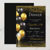 Invitation à la fête d'anniversaire de 35 ans (Devant / Derrière)