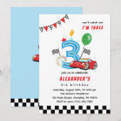 Invitation à la fête d'anniversaire de 3 ans de la (Devant / Derrière)