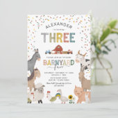 Invitation à la fête d'anniversaire de 3 ans de la (Debout devant)