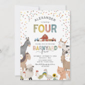 Invitation à la fête d'anniversaire de 4 ans de la (Devant)