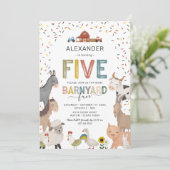 Invitation à la fête d'anniversaire de 5 ans de la (Debout devant)