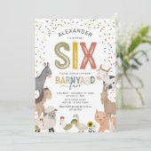 Invitation à la fête d'anniversaire de 6 ans de la (Debout devant)