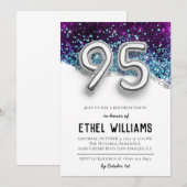 Invitation à la fête d'anniversaire de 95 ans (Devant / Derrière)