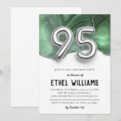 Invitation à la fête d'anniversaire de 95 ans (Devant / Derrière)
