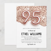 Invitation à la fête d'anniversaire de 95 ans (Devant / Derrière)