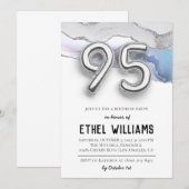 Invitation à la fête d'anniversaire de 95 ans (Devant / Derrière)