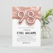 Invitation à la fête d'anniversaire de 98 ans (Debout devant)