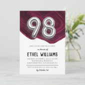 Invitation à la fête d'anniversaire de 98 ans (Debout devant)