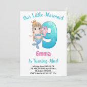 Invitation à la fête d'anniversaire de 9 ans de la (Debout devant)