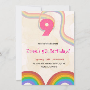 Invitation à la fête d'anniversaire de 9 ans de Ra