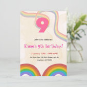 Invitation à la fête d'anniversaire de 9 ans de Ra (Debout devant)