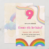 Invitation à la fête d'anniversaire de 9 ans de Ra (Devant / Derrière)