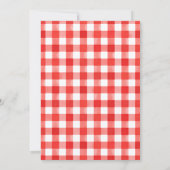 Invitation à la fête d'anniversaire de barbecue (Dos)