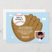 Invitation à la fête d'anniversaire de baseball (Devant / Derrière)