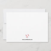 Invitation à la fête d'anniversaire de baseball (Dos)