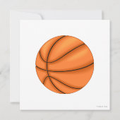 Invitation à la fête d'anniversaire de basket-ball (Dos)
