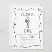 Invitation à la fête d'anniversaire de BBQ «Nous f (Devant)